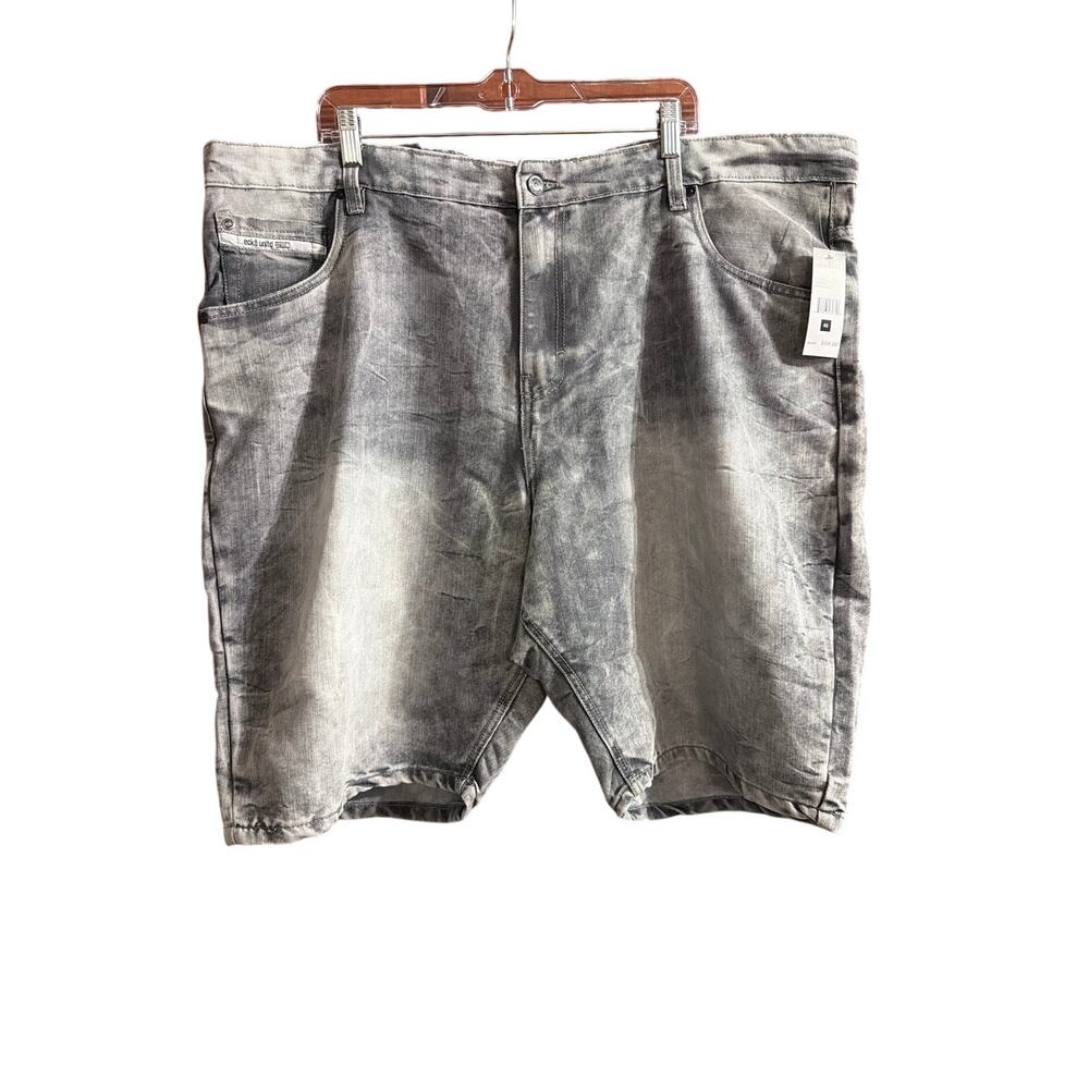 Ecko Unltd. Big Men's Astro Grey Denim Jean Shorts 759 Relaxed Size 46 New